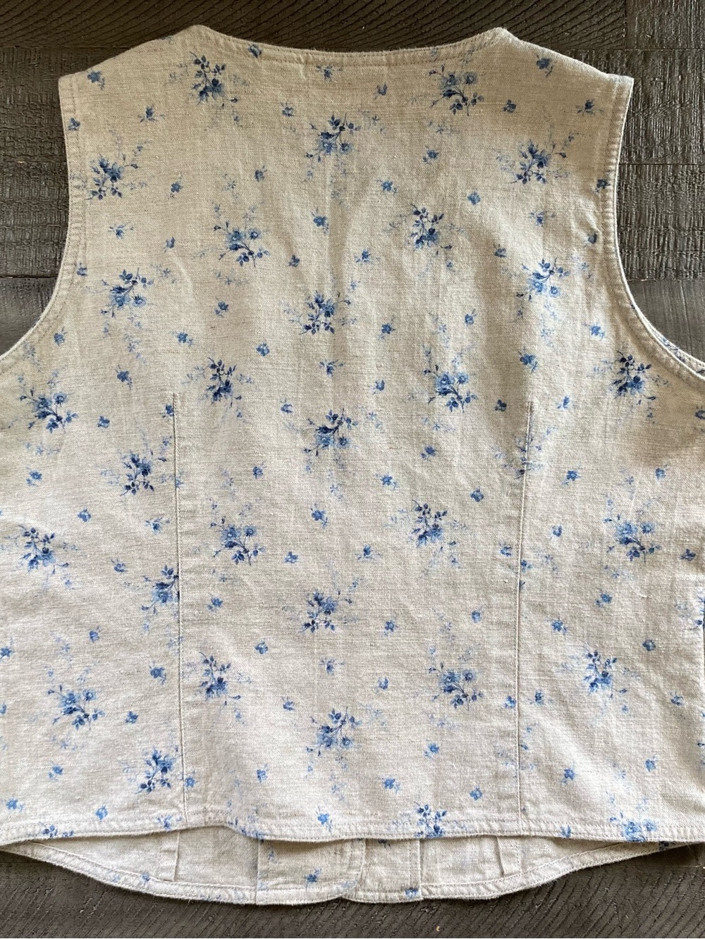 Vintage 90s Liz Claiborne Lizwear Floral Vest Women’s Size 14 Large Cottagecore - Picture 2 of 3